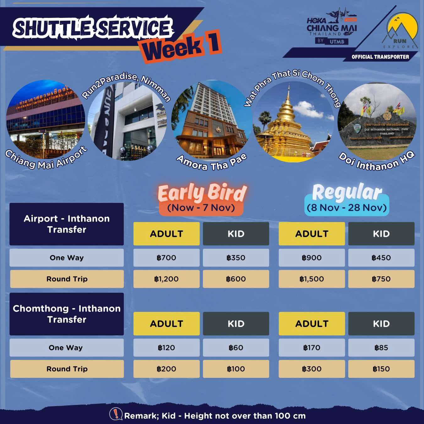 Week 1 - Airport - Doi Inthanon Shuttle