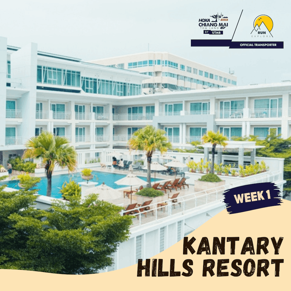 Week 1 - Accommodation + Breakfast @Kantari Hill Resort (4 stars) Chiang Mai